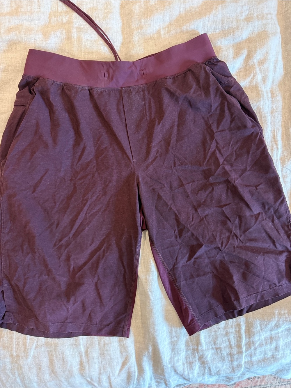 Men’s Lululemon Casual Mid-Length Shorts in Plum
